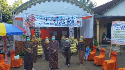 TPS unik Di Desa Jajar, Dihias layaknya Hajatan Pengantin
