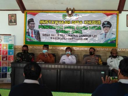 MUSDESUS PENETAPAN HASIL PENDATAAN SDGs TAHUN 2021 DESA JAJAR