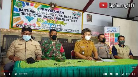 PENYALURAN BLT DANA DESA TAHAP 9 TAHUN 2021 DESA JAJAR