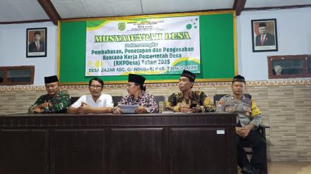 Musyawarah Desa (Musdes) Penetapan RKP Desa Jajar Tahun 2025