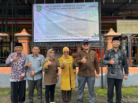 Publikasi Realisasi APBDesa Tahun Anggaran 2024 Desa Jajar